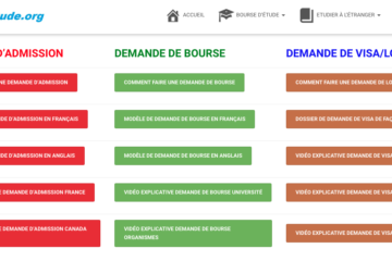 Demande d'admission pour étudier à l'étranger