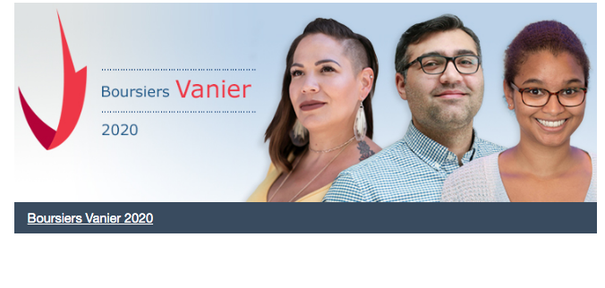 Bourses d’études supérieures du Canada Vanier 2020