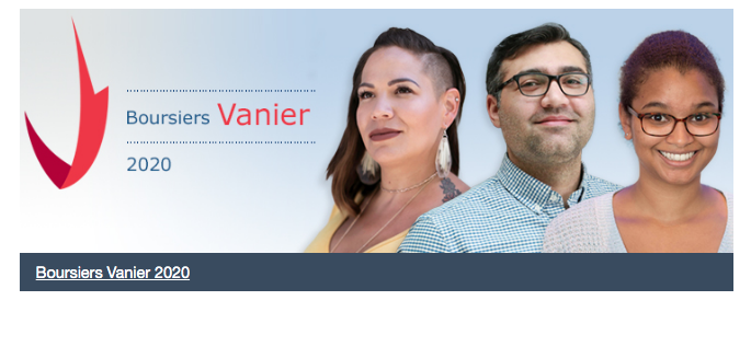 Ouverture des Bourses Vanier 2020 du Canada