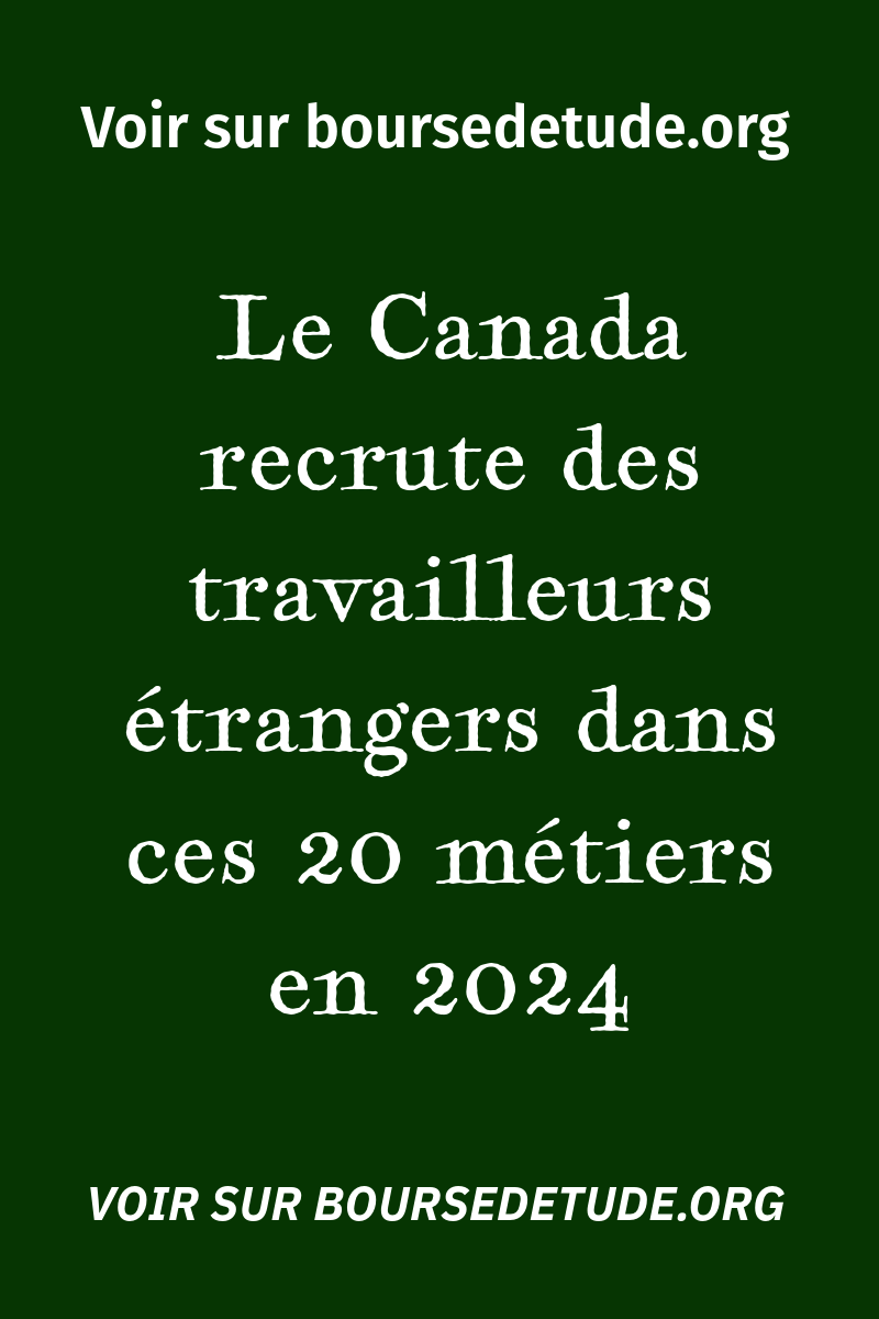 Les 20 métiers les plus demandés au Canada en 2024